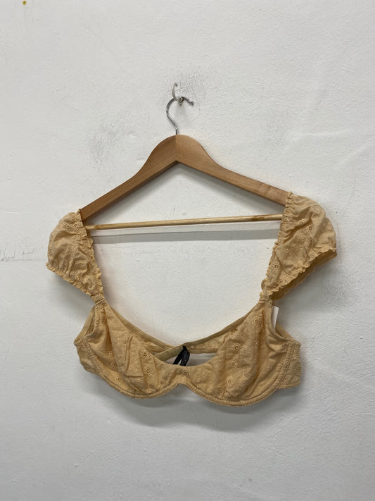 Gorgeous Urban Outfitters Bra 34C Butterscotch Yellow broderie FH004