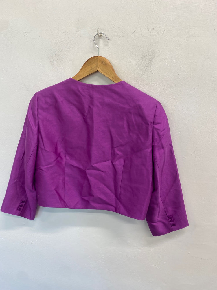 Gorgeous Alexon Bolero UK14 Purple wedding season NR002