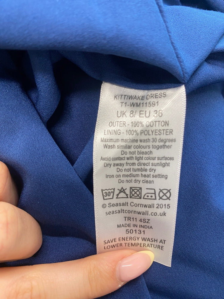 Gorgeous Seasalt cornwall Dress UK8 Blue cord tunic MM005
