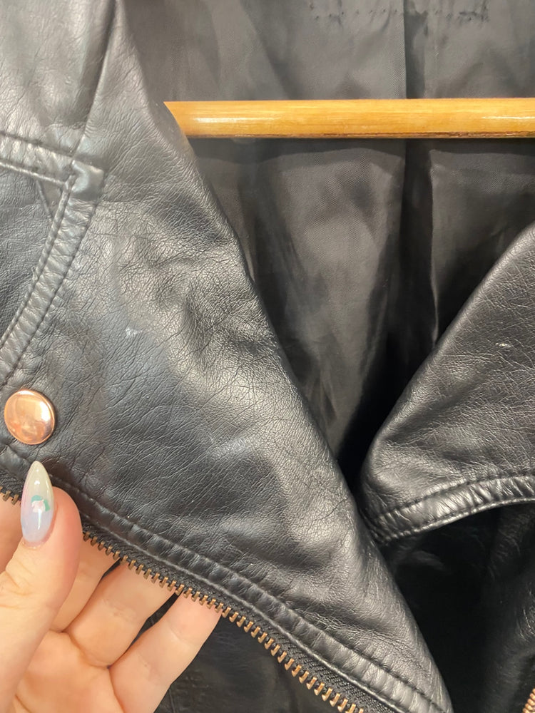 Gorgeous Marks & Spencers Biker Jacket 11-12yrs Black FH004