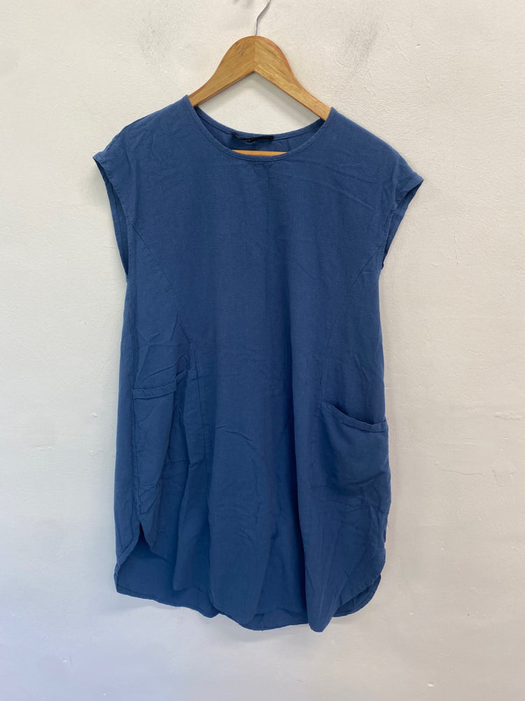 Gorgeous Zanzea Dress UK M Blue oversized MM005