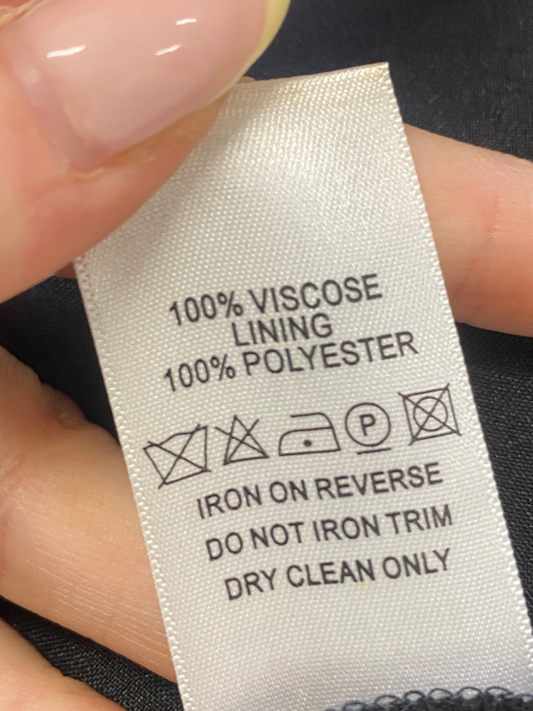 Gorgeous Wallis Maxi Dress UK16 Black beaded formal NR002