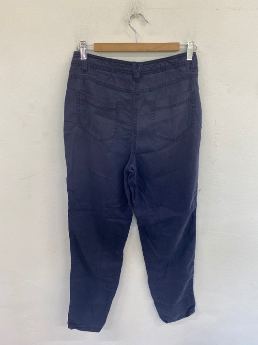 Classic Marks & Spencers Trousers UK8 Navy FH004