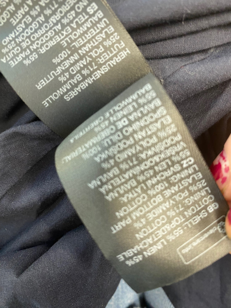 Gorgeous & Other Stories Ballgown Uk14 Navy floral With hoop NR002