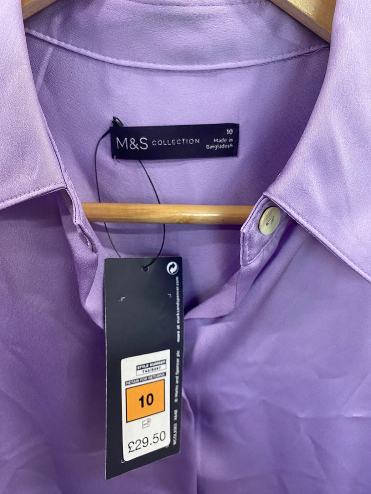 Gorgeous Marks & Spencers Blouse UK10 Lavender FH004