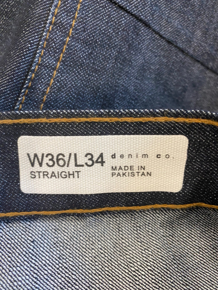 Gorgeous Denim Co Straight Cut Jeans W36" Navy FH004