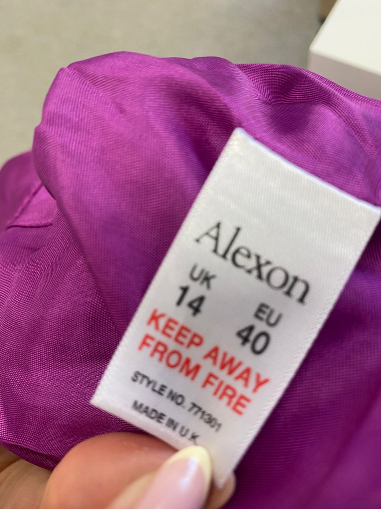 Gorgeous Alexon Bolero UK14 Purple wedding season NR002