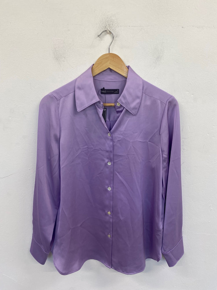 Gorgeous Marks & Spencers Blouse UK10 Lavender FH004