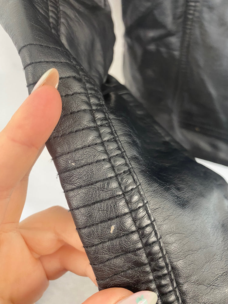 Gorgeous Marks & Spencers Biker Jacket 11-12yrs Black FH004