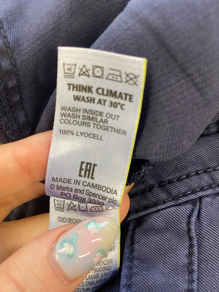 Classic Marks & Spencers Trousers UK8 Navy FH004