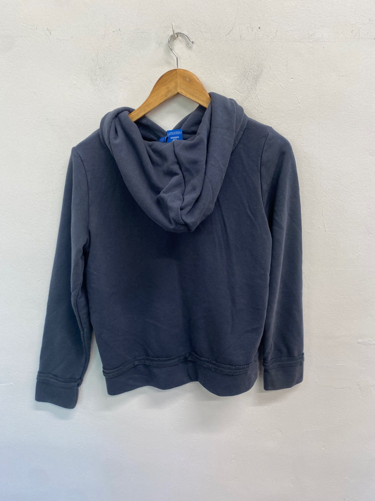 Gorgeous Adidas Hoodie UK6 Dark Grey distressed GK001