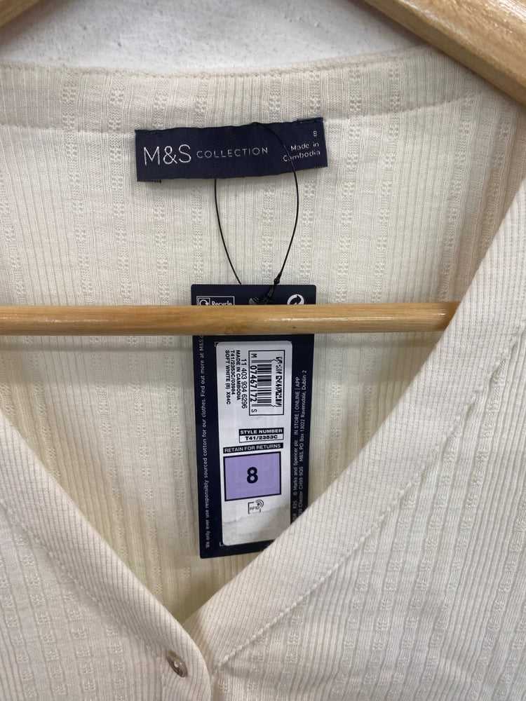 Gorgeous Marks & Spencers Cardigan UK8 Cream FH004