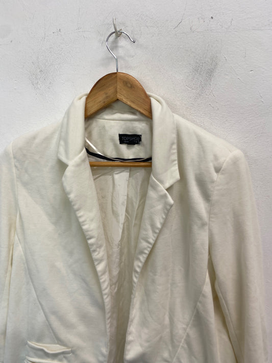 Gorgeous Topshop Blazer UK12 Cream formal AO001