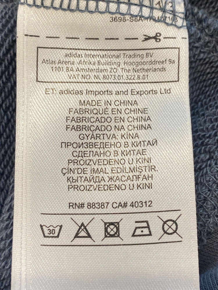 Gorgeous Adidas Hoodie UK6 Dark Grey distressed GK001