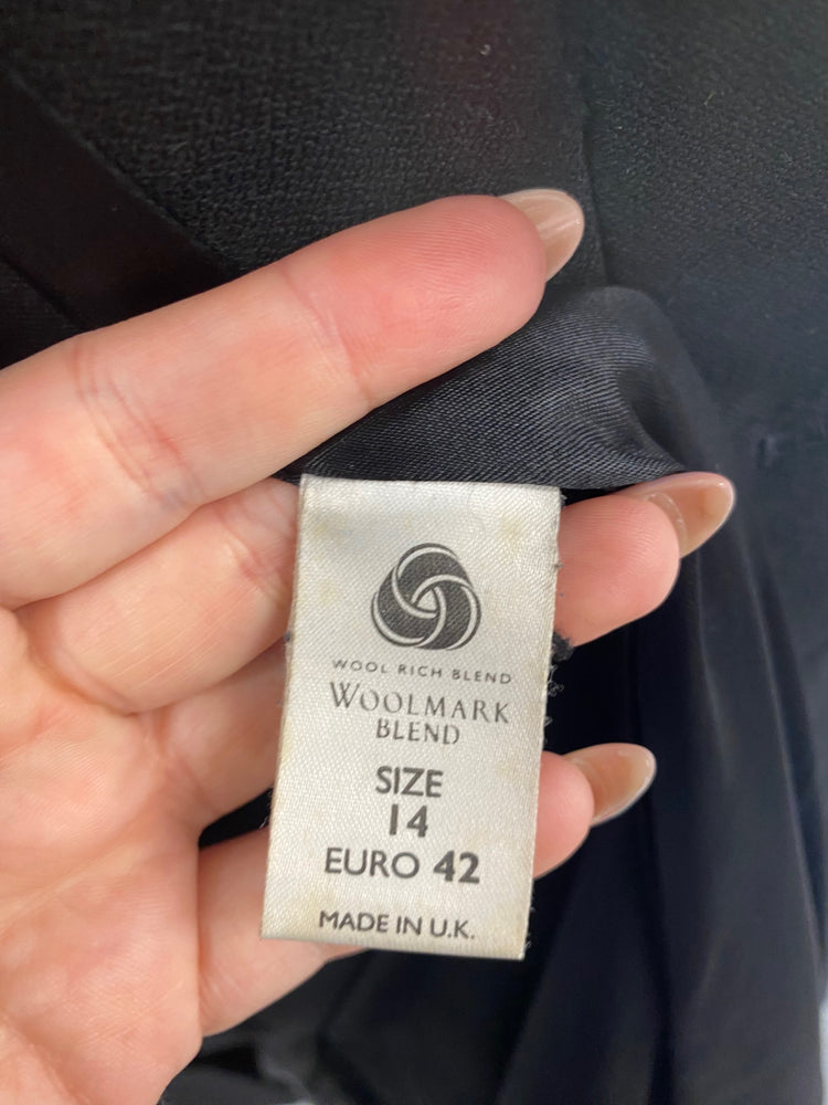 Gorgeous Charli Overcoat UK14 Black NR002