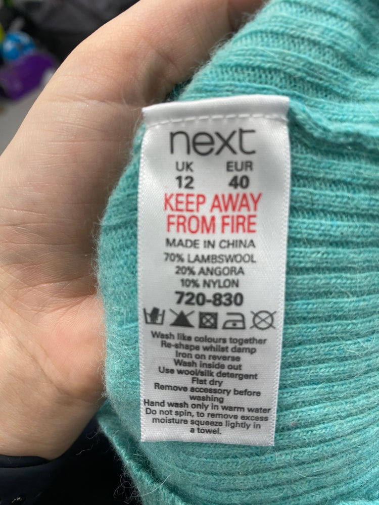 Gorgeous Next Sweater Vest UK12 Turquoise NR002