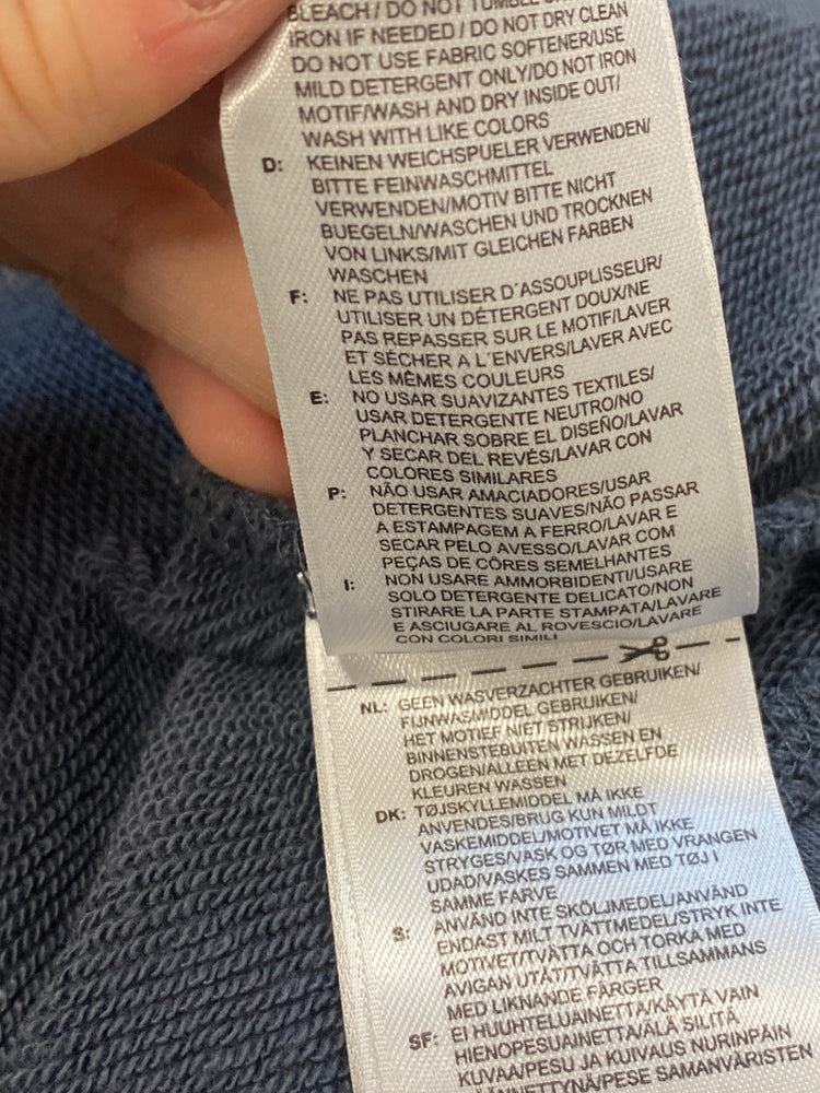 Gorgeous Adidas Hoodie UK6 Dark Grey distressed GK001