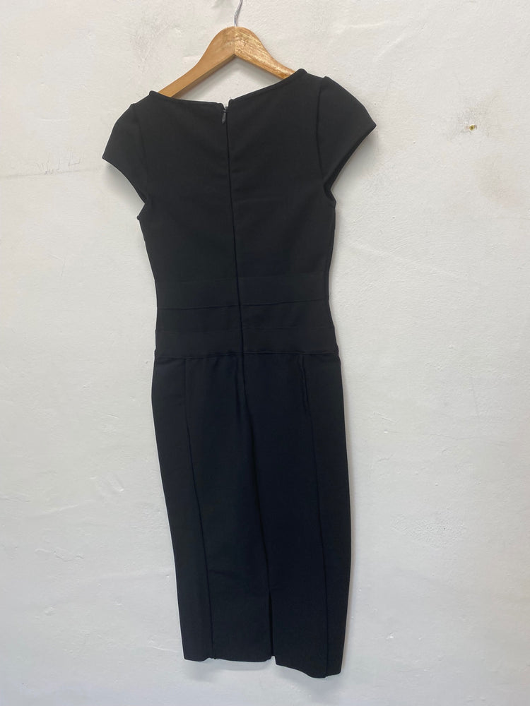 Gorgeous Sosandar Pencil Dress Uk8 Black bandage body sculpture FH004
