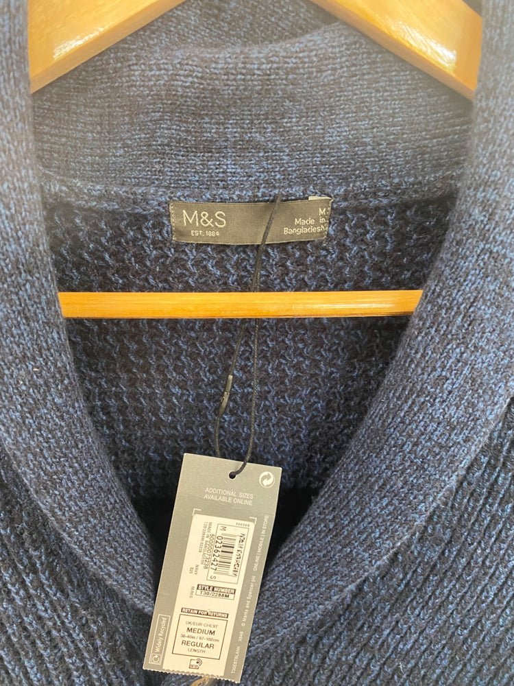 Classic Marks & Spencers Cardigan UK M Navy FH004