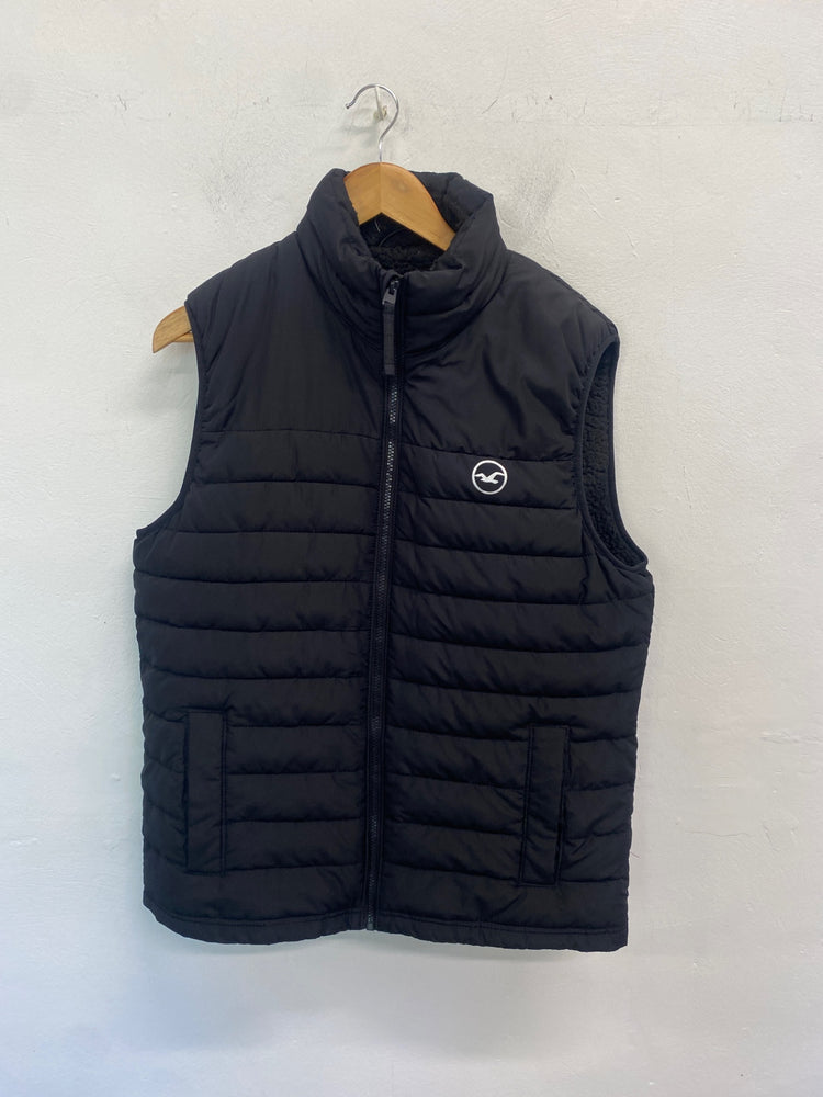 Gorgeous Hollister Gilet UK M Black casual DF001