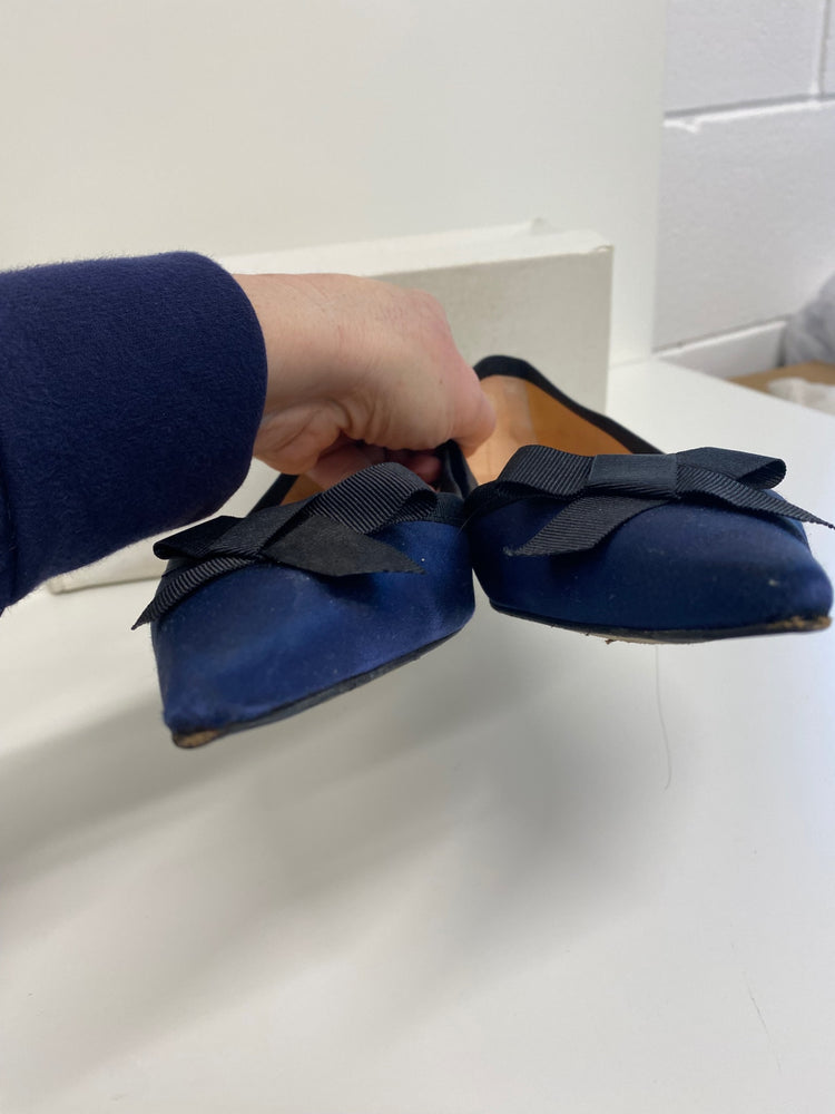 Gorgeous L.k. Bennet Ballet flats UK5 Navy Blue points FH004