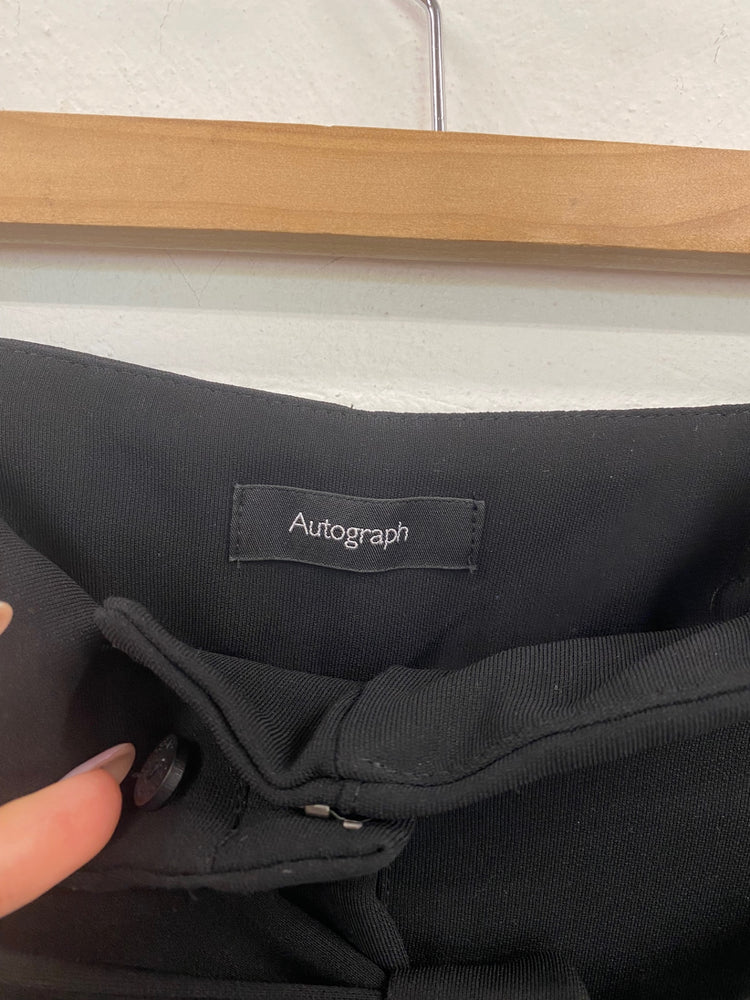 Gorgeous Autograph Paperbag Waist Trousers UK10 Black FH004