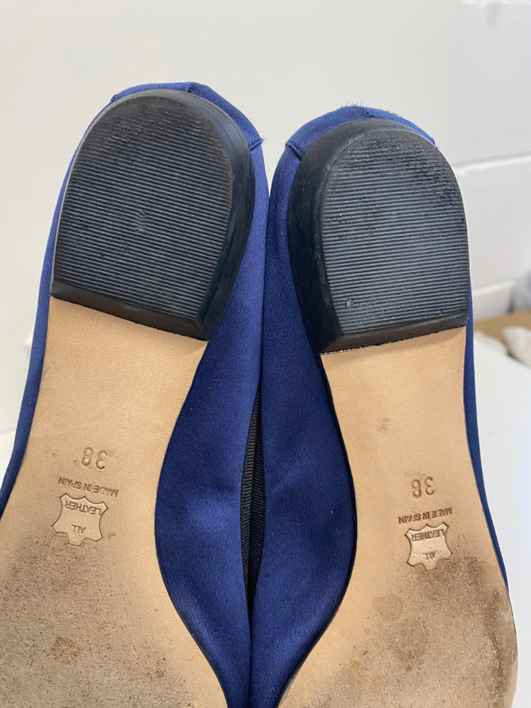 Gorgeous L.k. Bennet Ballet flats UK5 Navy Blue points FH004