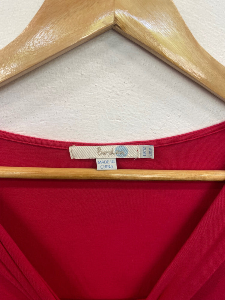 Gorgeous Boden Knot Front Top UK12 Hot Pink FH004