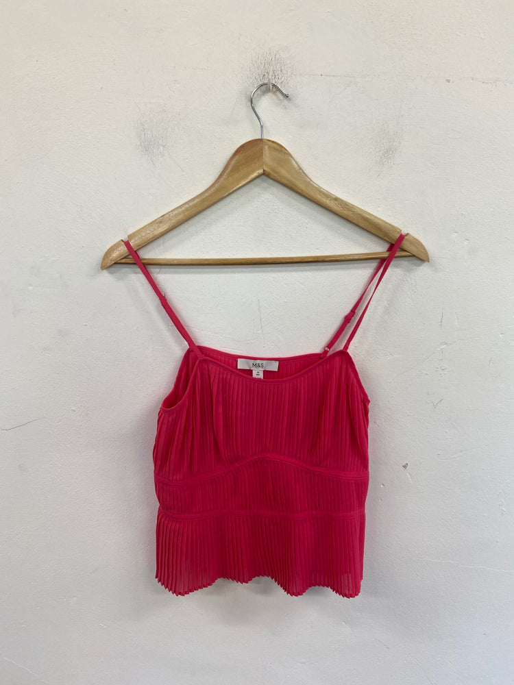 Gorgeous Marks & Spencers Crop Top UK10 Pink FH004