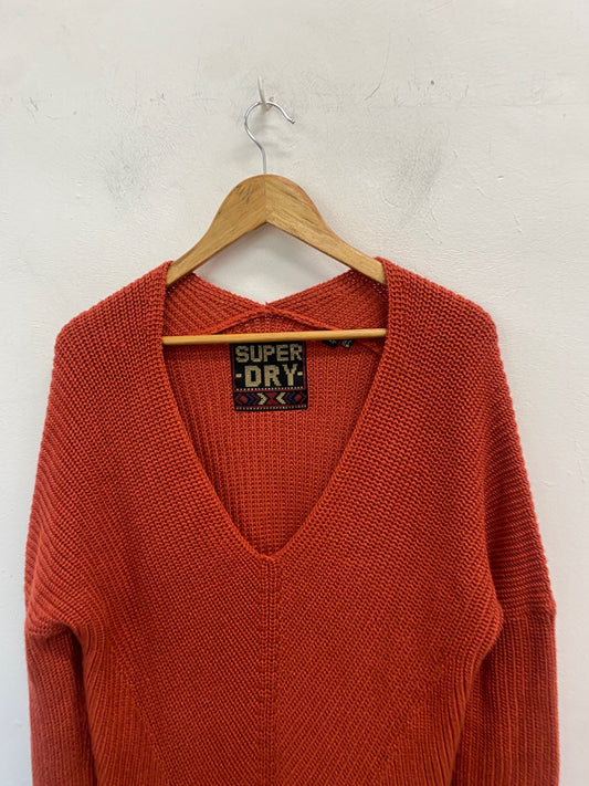 Gorgeous Superdry Knitted jumper UK10 Orange FH004
