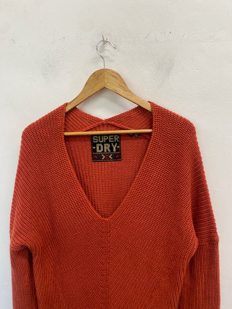 Gorgeous Superdry Knitted jumper UK10 Orange FH004