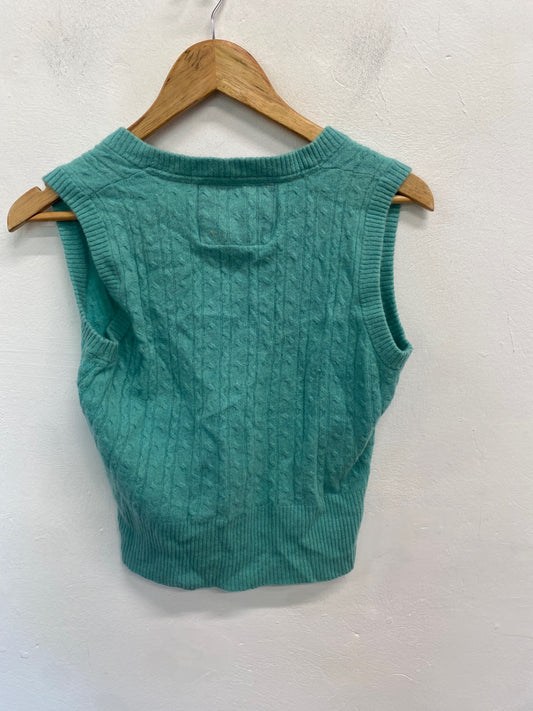Gorgeous Next Sweater Vest UK12 Turquoise NR002