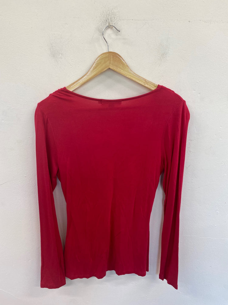 Gorgeous Boden Knot Front Top UK12 Hot Pink FH004