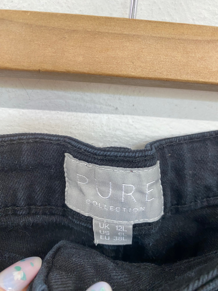 Classic Pure Collection Straight Cut Jeans UK12 Black NR002