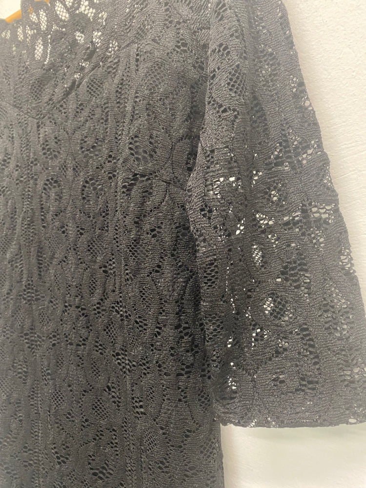 Gorgeous Next Maternity Dress Uk8 Black lace overlay SL002