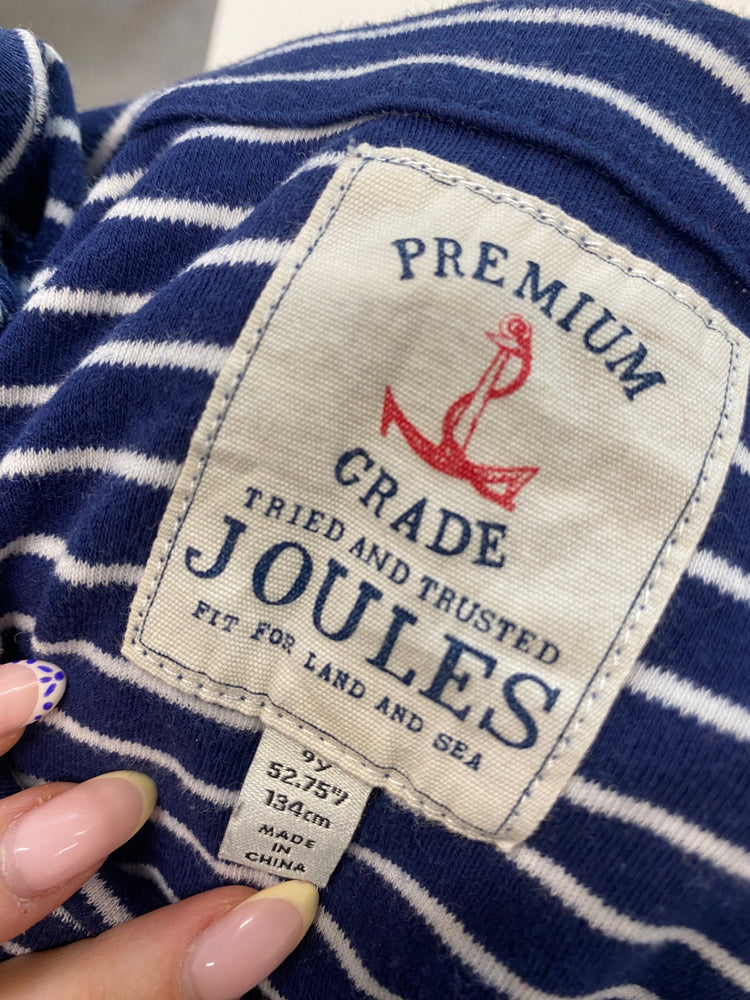 Gorgeous Joules Dress Age 9 Navy striped cute NR002