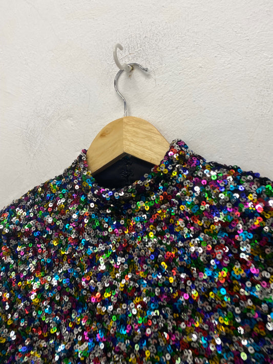 Gorgeous Warehouse Mini dress Uk8 Multicolour Rainbow SL002