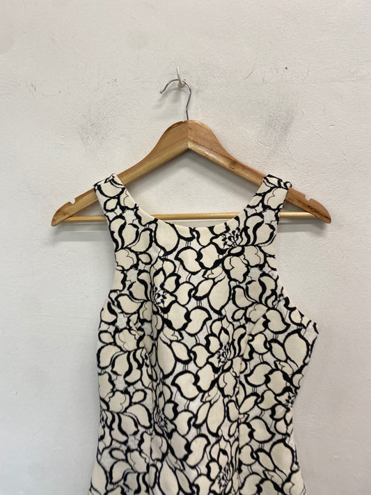 Gorgeous River Island Dress UK10 Black and Cream lace SL002