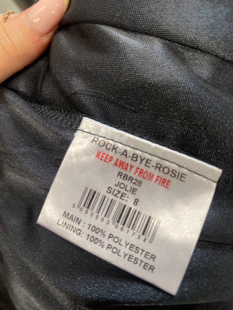 Gorgeous Rock a bye Rosie Dress UK8 Black Sequin SL002