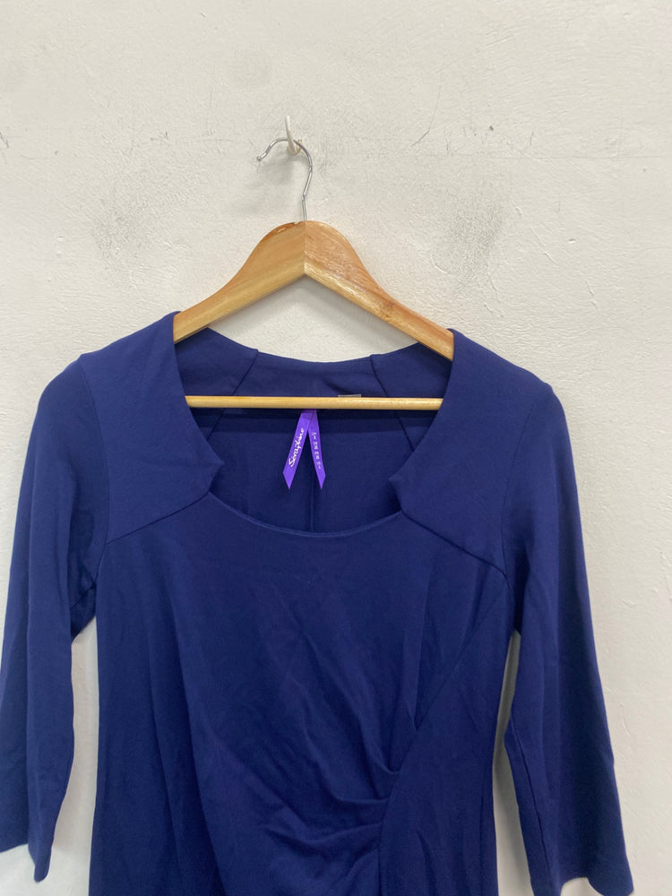 Gorgeous Seraphine Dress UK8 Blue maternity casual SL002