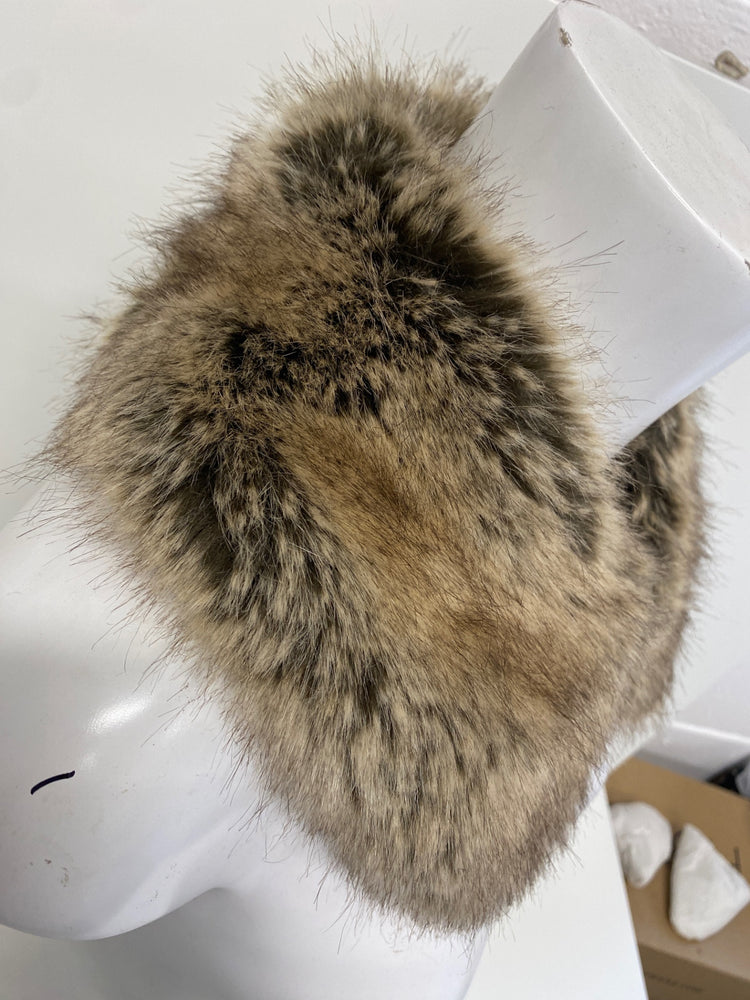 Gorgeous Helen moore Faux Fur Collar One Size Brown NR002