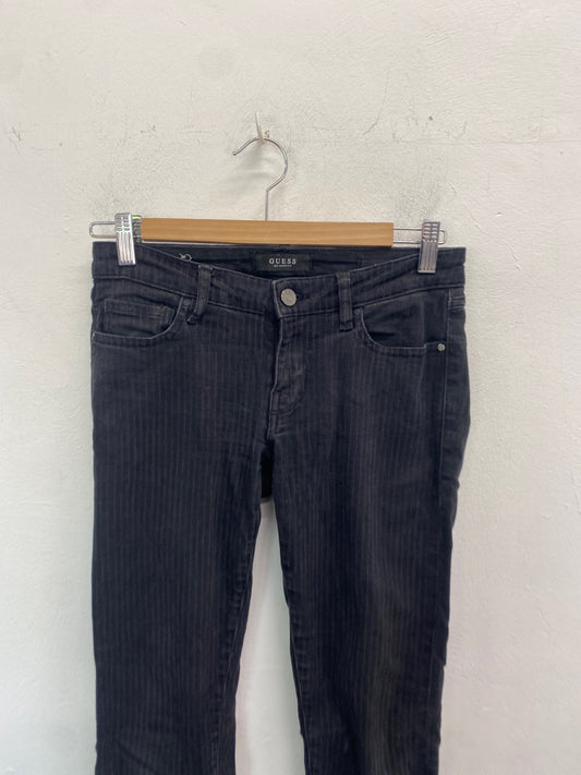Gorgeous Guess Low W27” Black pinstripe SL002