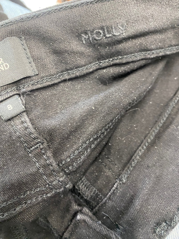 Gorgeous River island Molly Skinny jeans Uk8 Black with sequins SL002