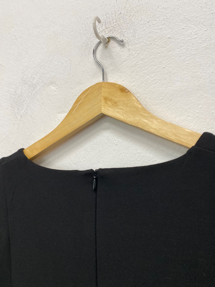 Gorgeous Seraphine Maternity Dress Uk8 Black & Gold SL002