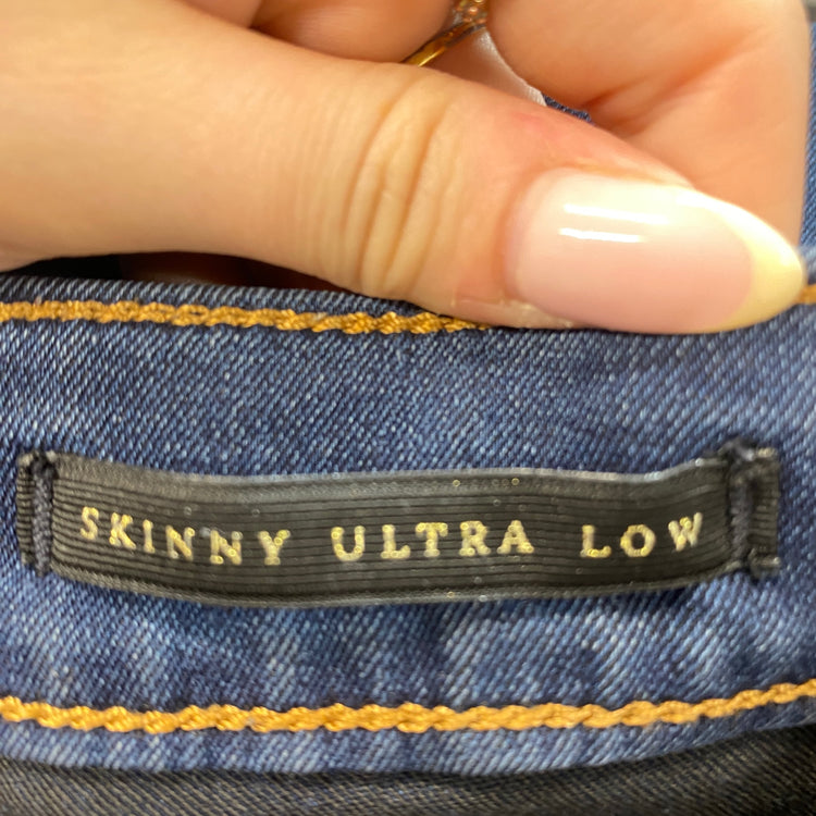 Gorgeous Guess Jeans UK6 Dark blue skinny ultra low SL002