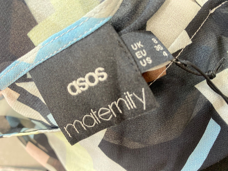 Gorgeous ASOS Blouse UK8 Multicolored geometrical SL002