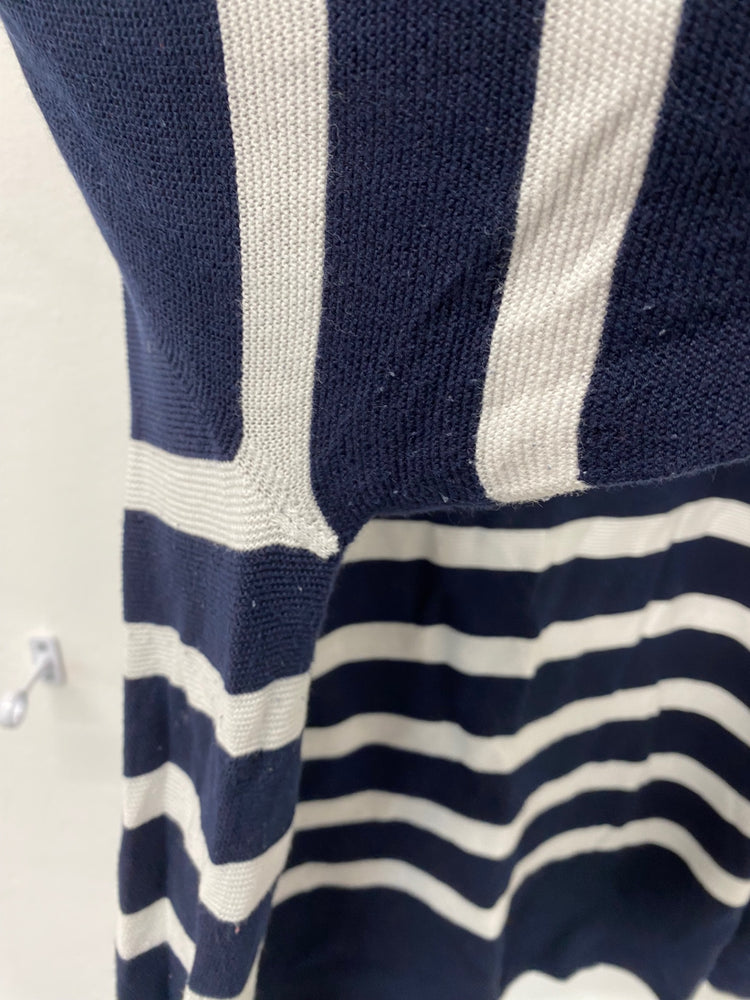 Gorgeous Uniqlo Sweater UK L Navy blue & white striped NR002