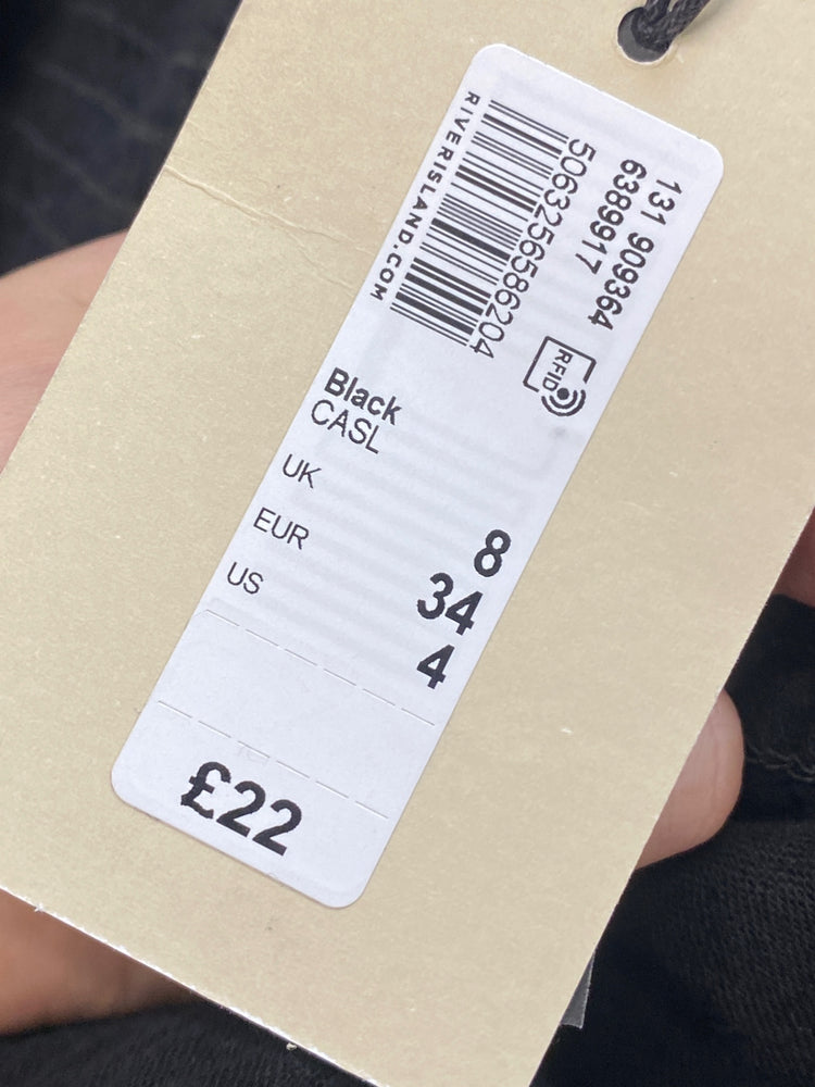 Gorgeous River Island Halterneck top UK8 Black SL002