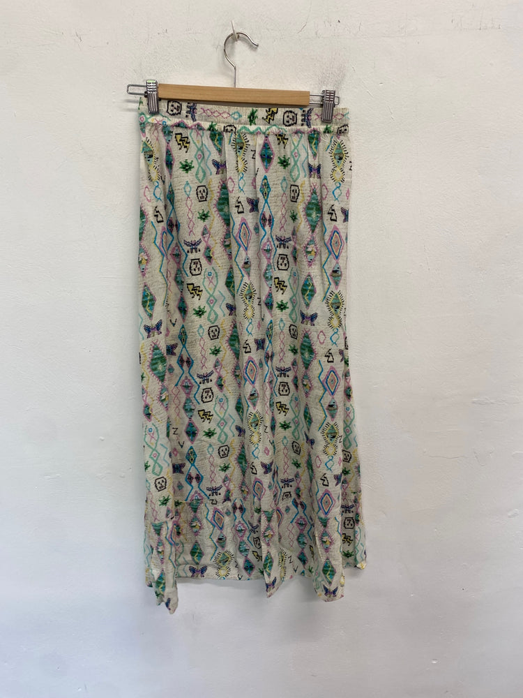 Gorgeous Zadig & Voltaire Wide leg trousers UK8 Multicolored pattern LB006