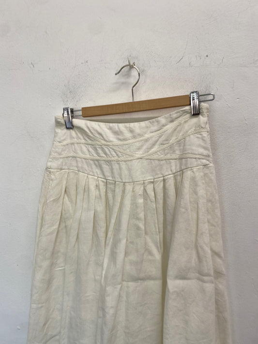Gorgeous Emporio armani Skirt UK12 Cream midi LB006
